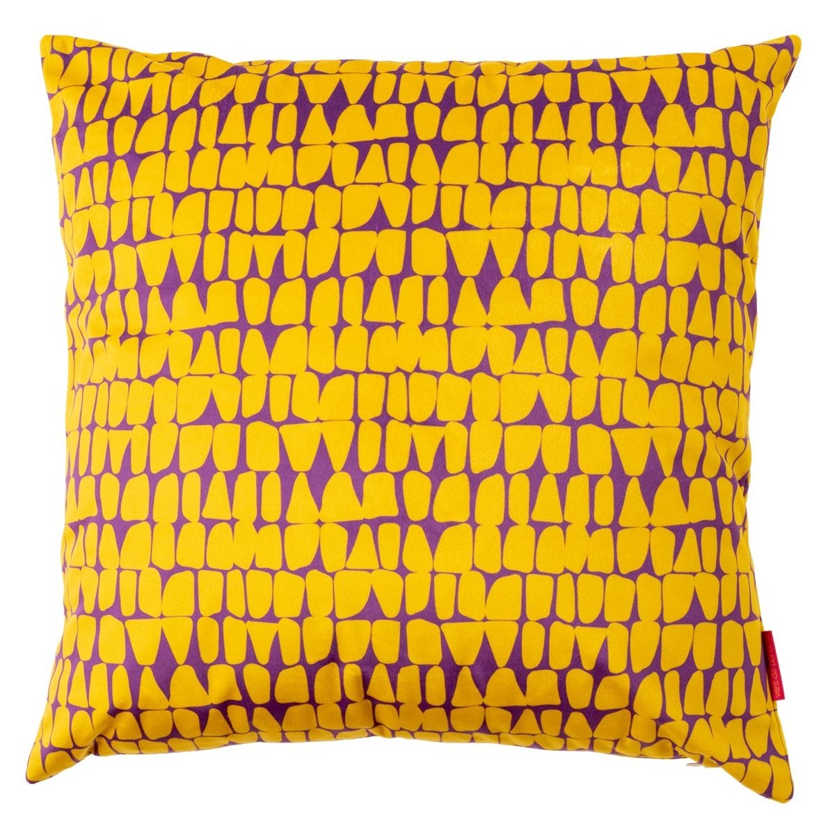 Housse de coussin velours ZANZIBAR jaune safran, VENT DE BOHÈME