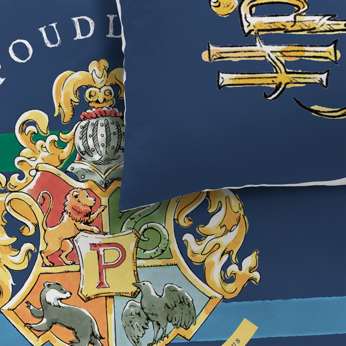 Parure de lit imprimée 100% coton, COLORS bleu, HARRY POTTER