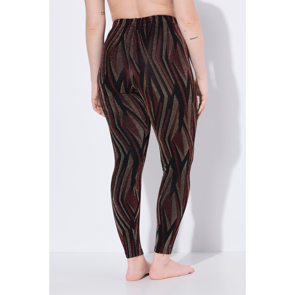 Legging-collant motif animal rouge, ULLA POPKEN