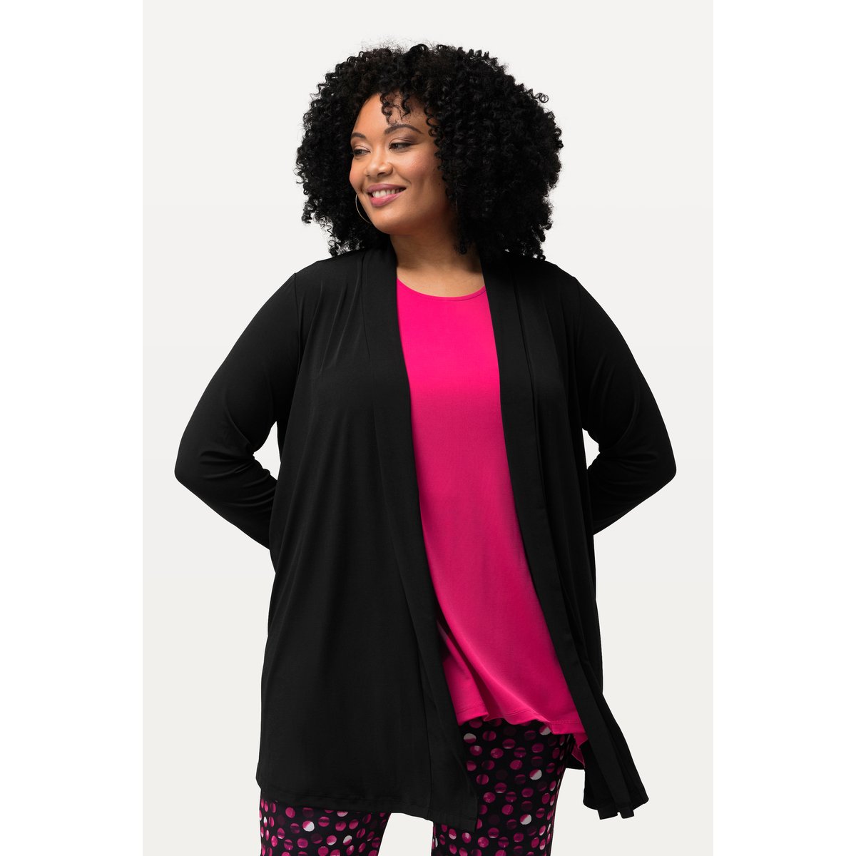 Veste en jersey noir, ULLA POPKEN