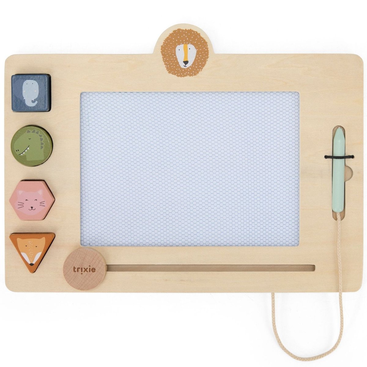Tableau à dessin beige, bleu, vert, TRIXIE