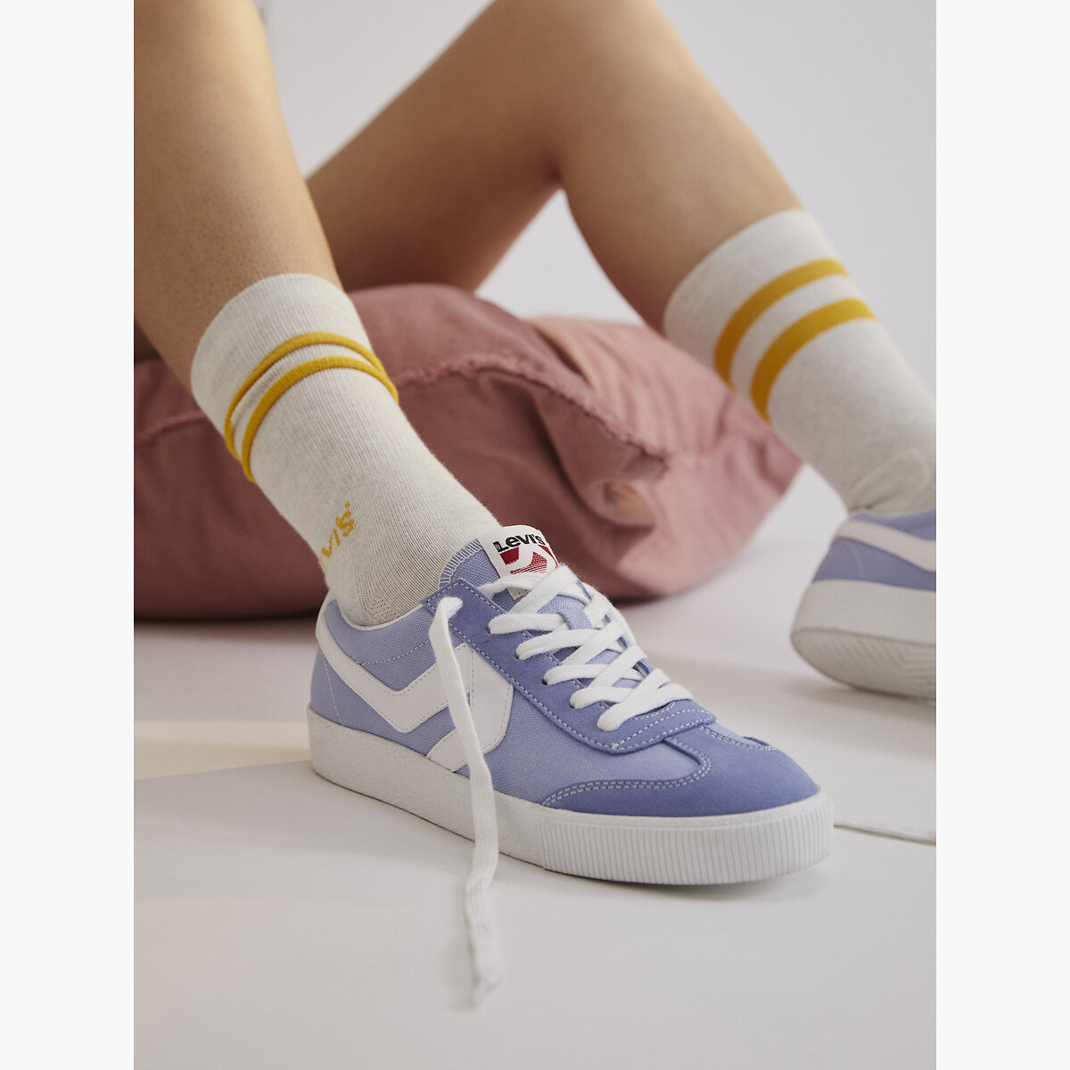 Baskets basses en toile Sneak S bleu, LEVI'S