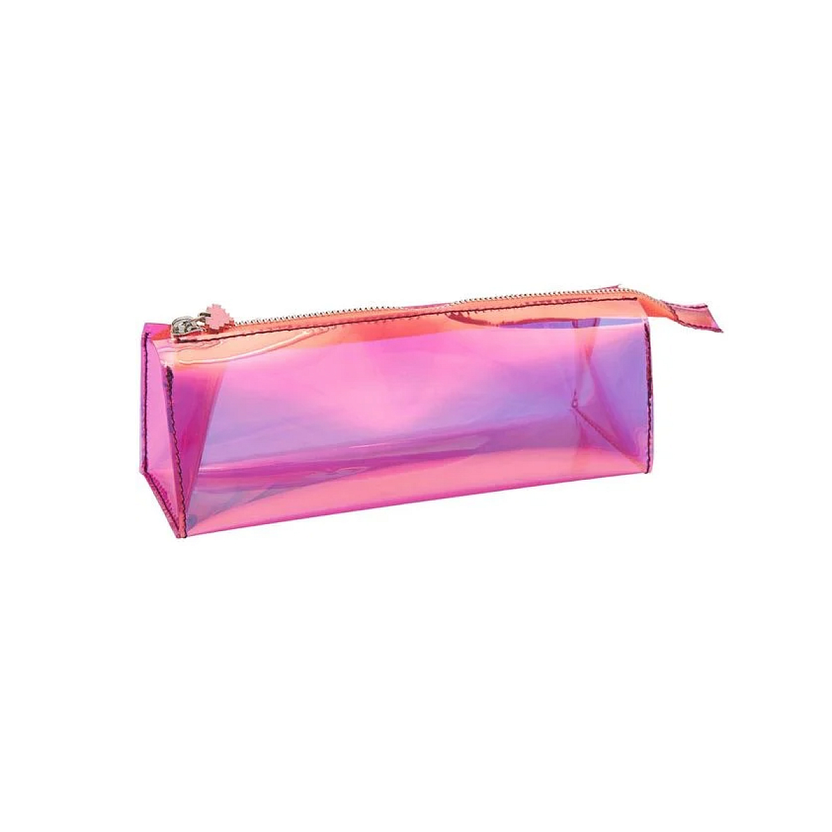Trousse rose irisee transparente couleur unique, RICO DESIGN