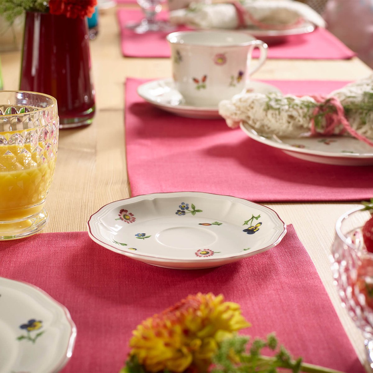 Soucoupe Tasse À Café/Thé PETITE FLEUR blanc, VILLEROY & BOCH