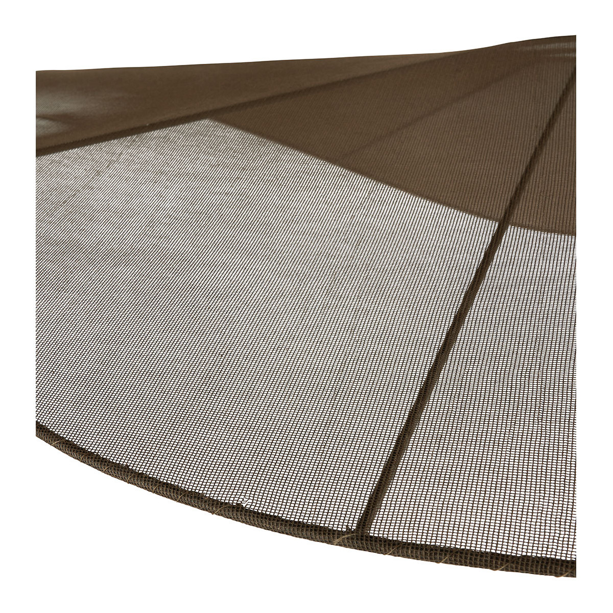 Suspension tissage et métal dia 90x22 marron, BLANC D’IVOIRE