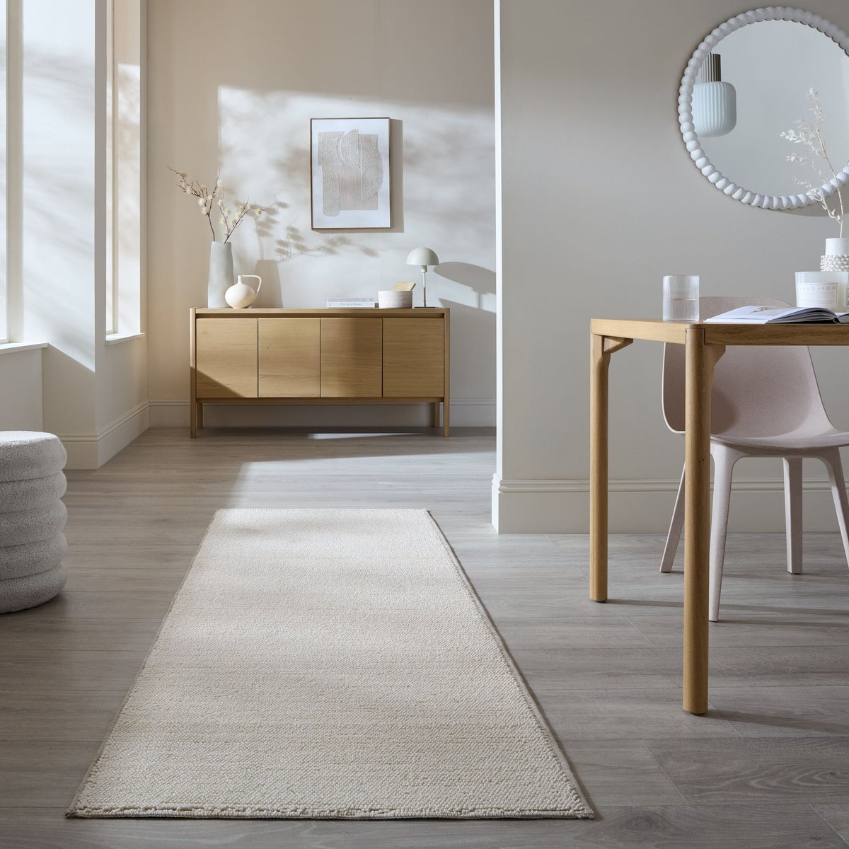 Tapis lavable de couloir LINEAR gris, FLAIR RUGS