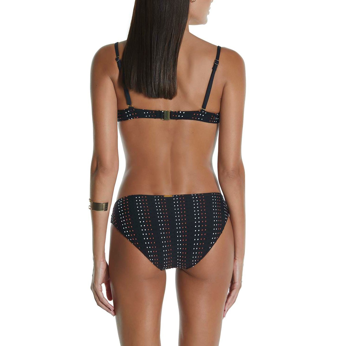 Bas maillot slip de bain bikini Plumetti noir noir, SELMARK MARE