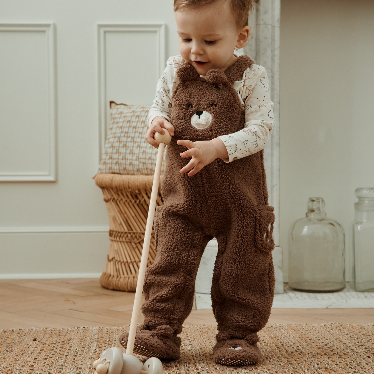 Chaussons bébé Câlins marron, PETIT BEGUIN