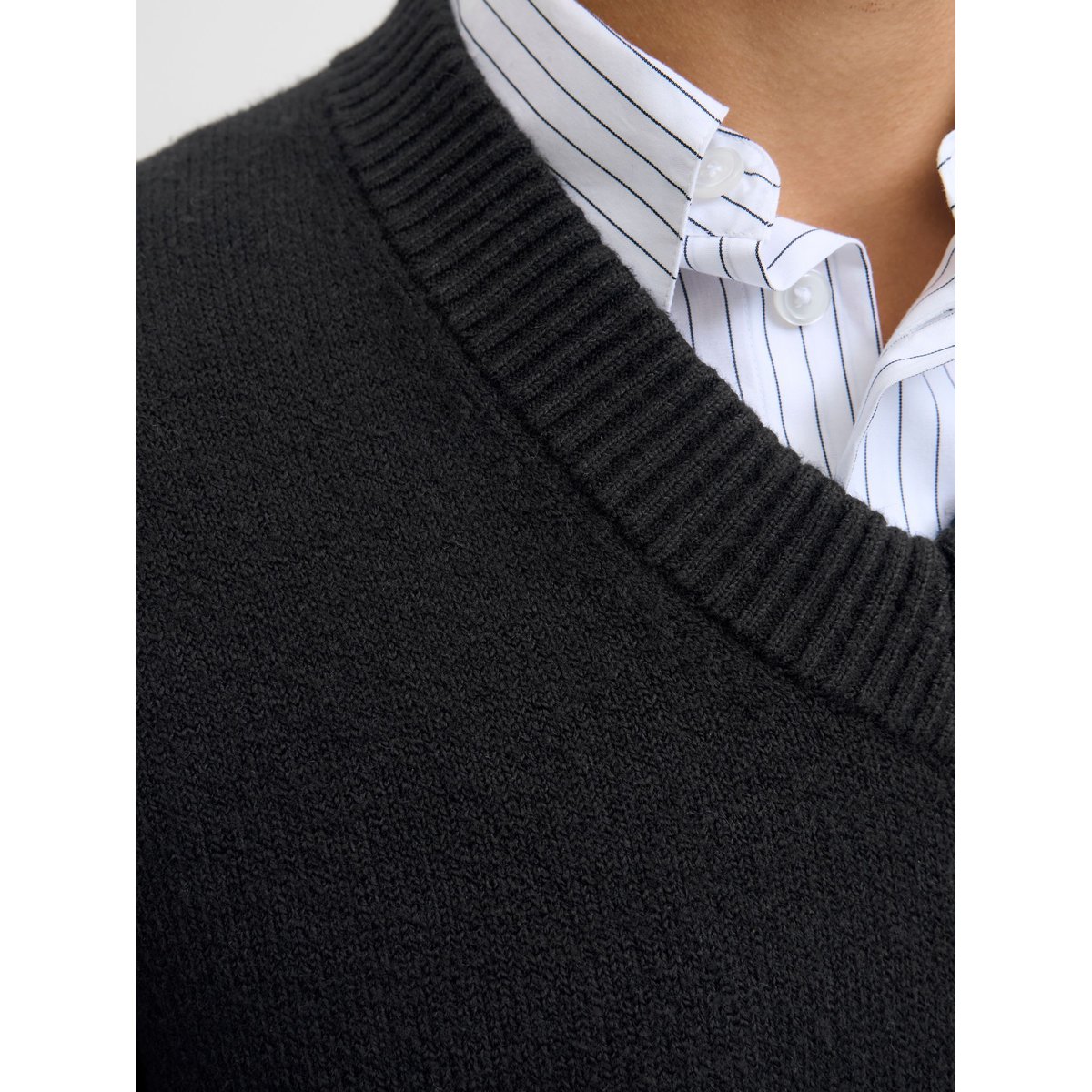 Pull En Maille noire - black, JACK & JONES