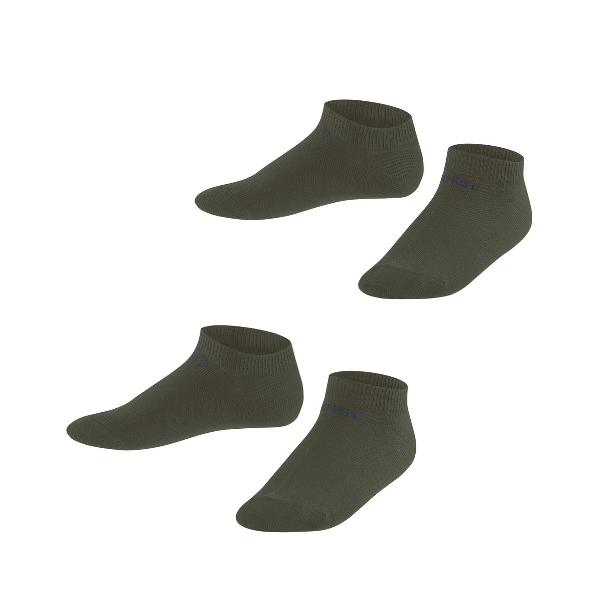 Socquettes Foot Logo 2-Pack Opaque thyme (7821), ESPRIT