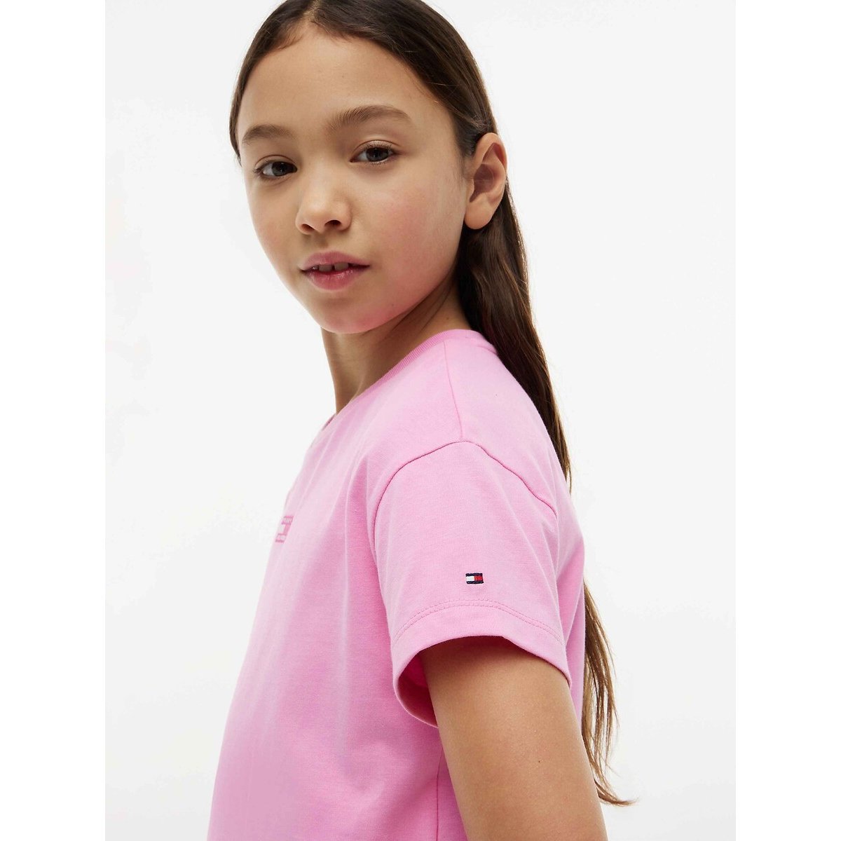 T-shirt met korte mouwen roze, TOMMY HILFIGER