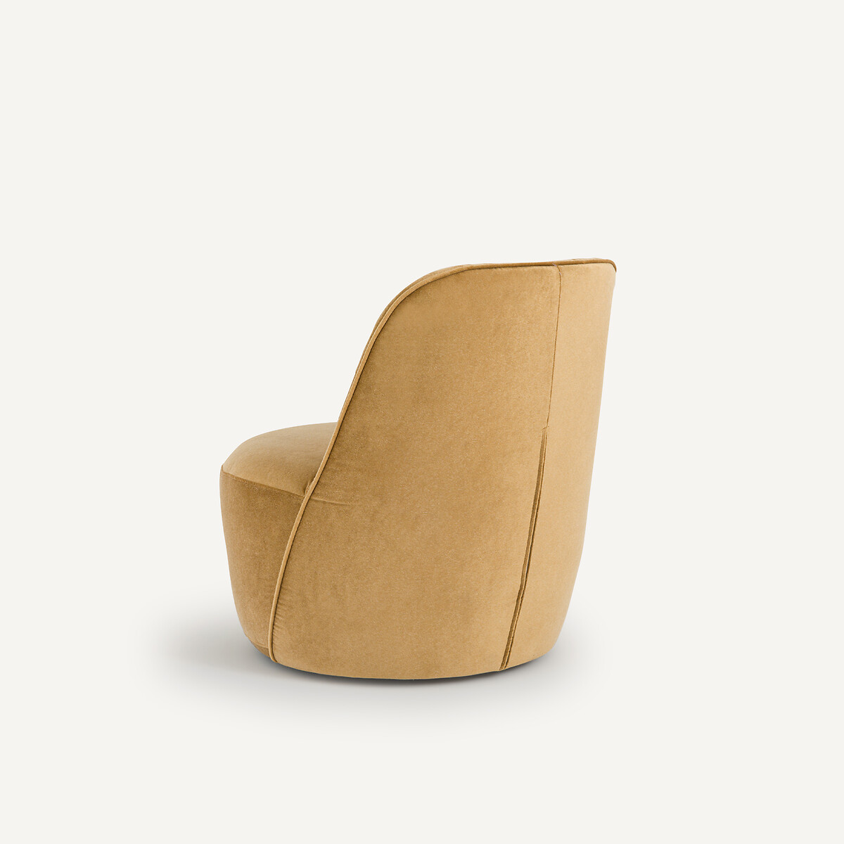 Fauteuil pivotant velours de lin, ROSEBURY caramel, AM.PM X EMMANUEL GALLINA