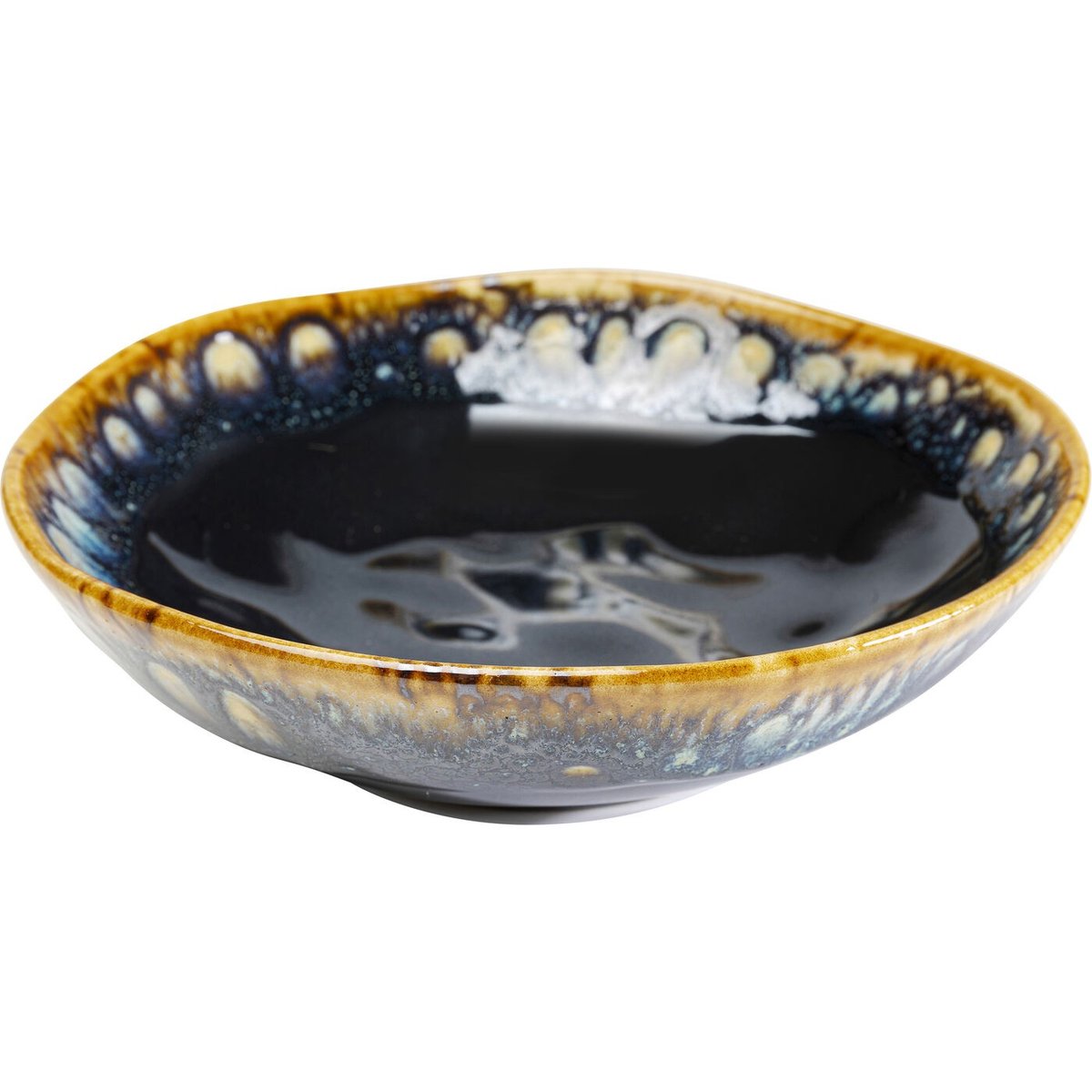 Lot de 4 assiettes creuses, LIO bleu, KARE DESIGN