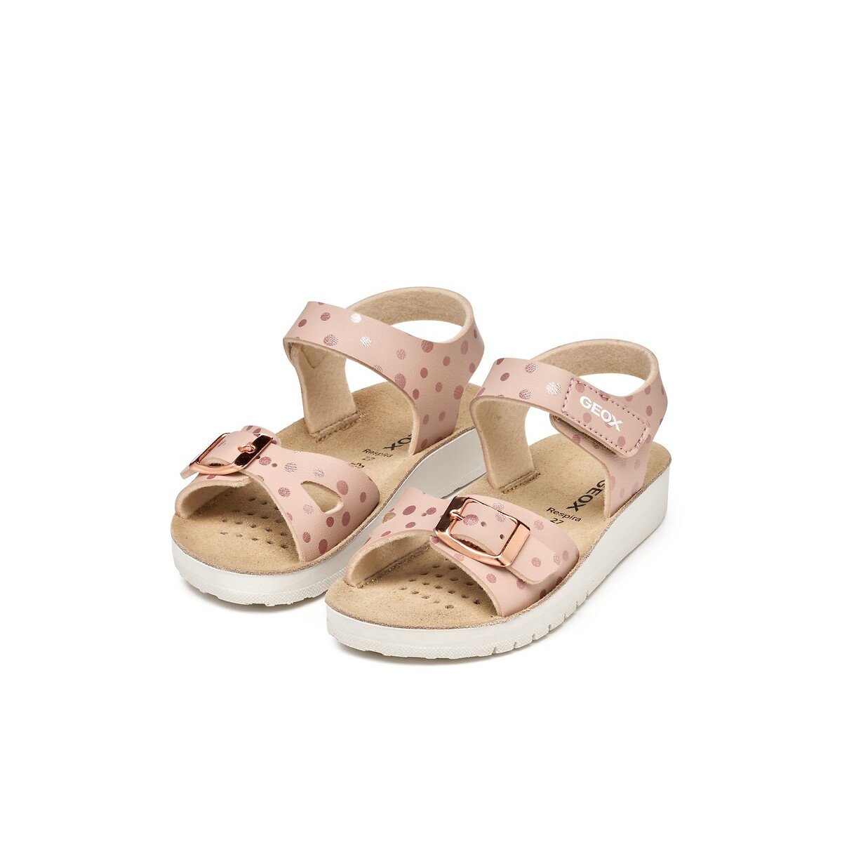 Kids Costarei Sandals, Made in Europe pale pink, GEOX