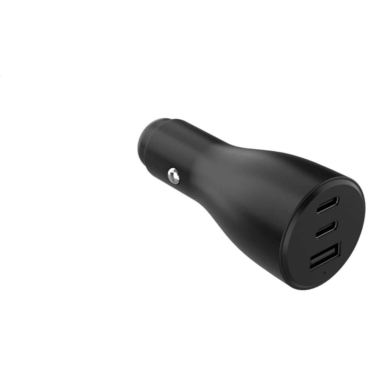 Chargeur allume cigare 72W 2x USB-C + USB-A noir couleur unique, ADEQWAT