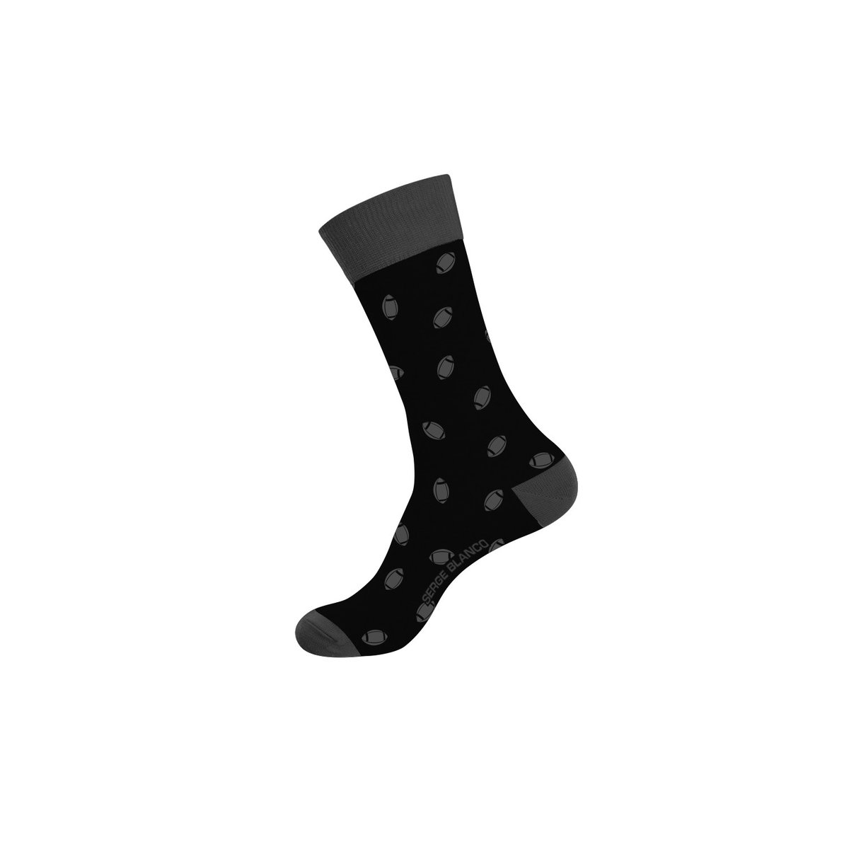 Lot De 12 Chaussettes De Ville noir/gris, SERGE BLANCO