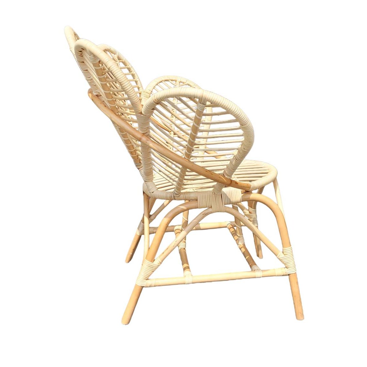 Fauteuil de jardin en rotin RATTAN bois clair, MADE IN MEUBLES