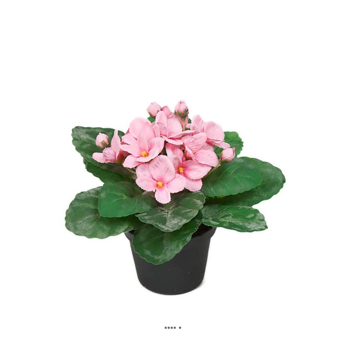Saint Paulia artificiel en pot H 16 cm rose, ARTIFICIELLES