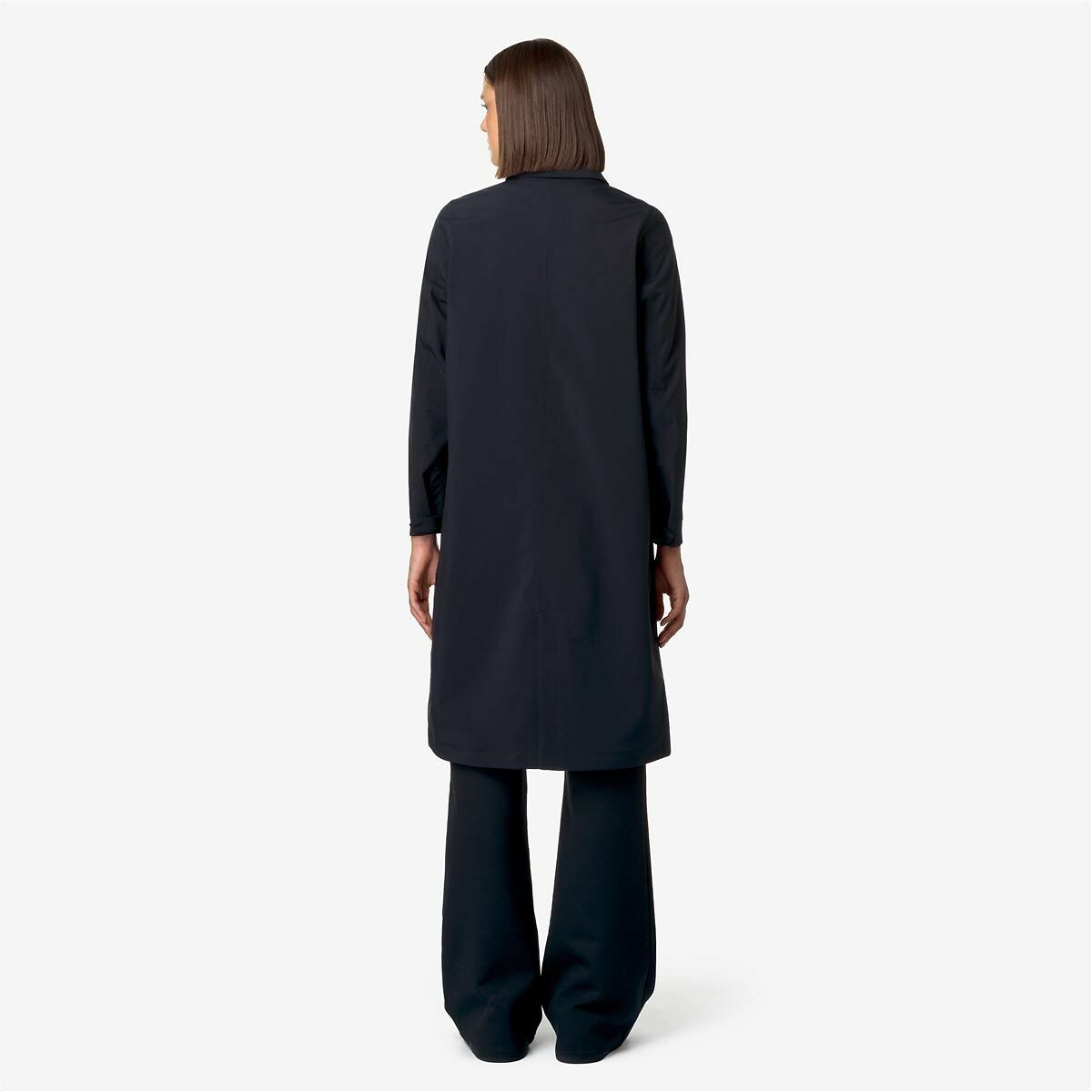 Sondre Bonded Long Trench Coat navy blue, K-WAY