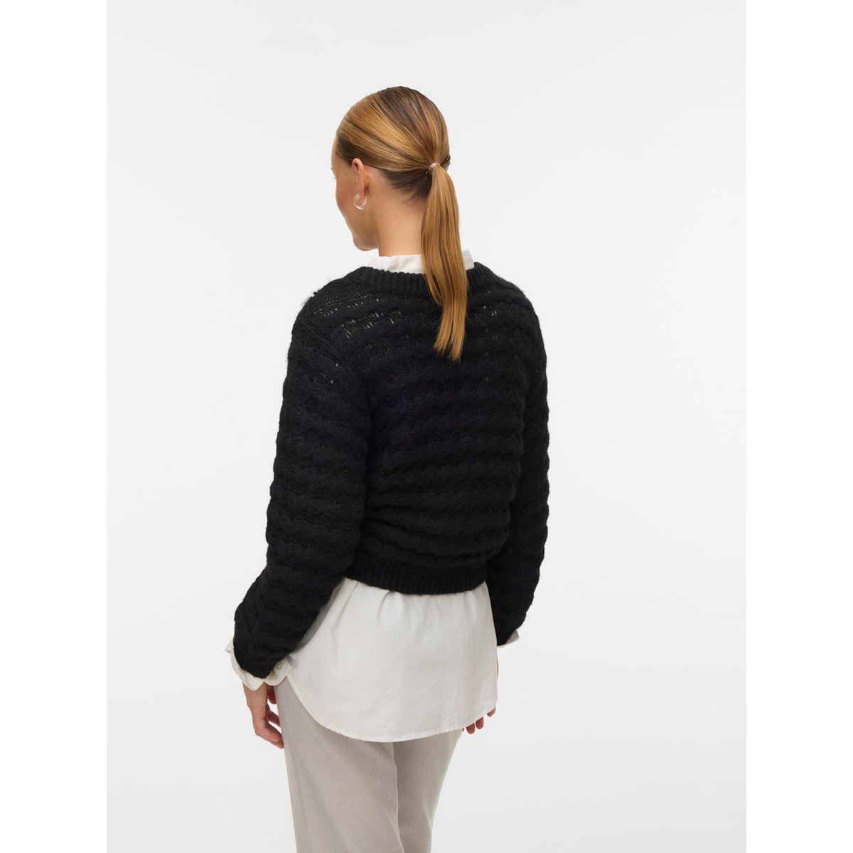 Pull En Maille black 1, VERO MODA