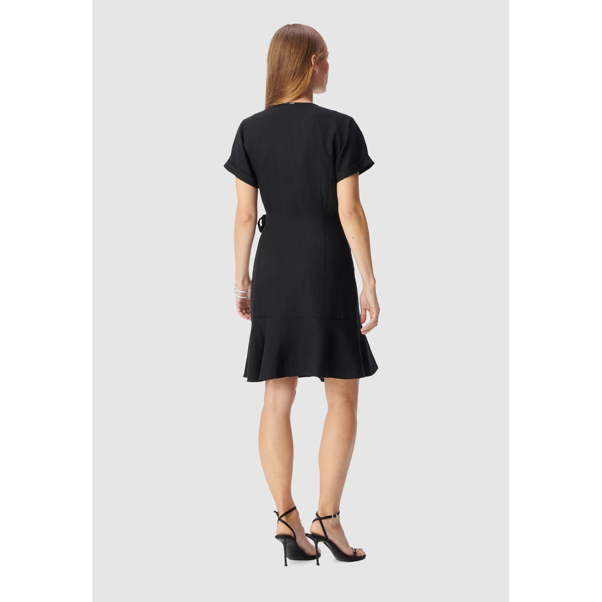 Robe courte forme portefeuille noir, IKKS