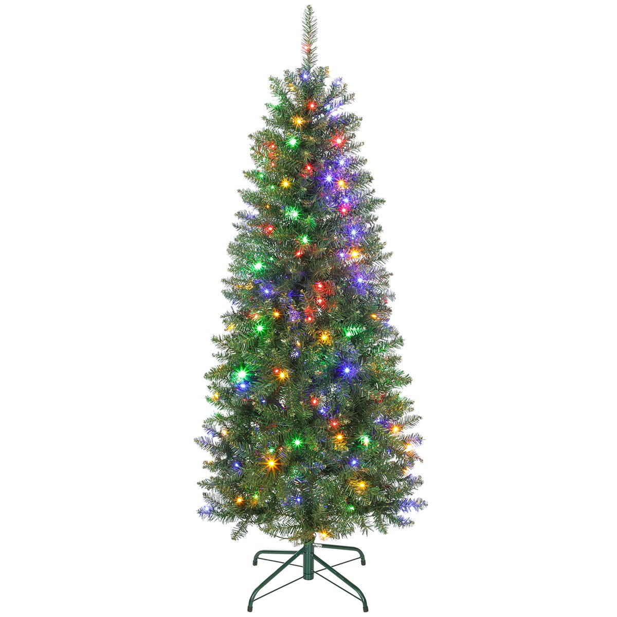 Sapin de Noël Plastique Vert vert, HOMCOM