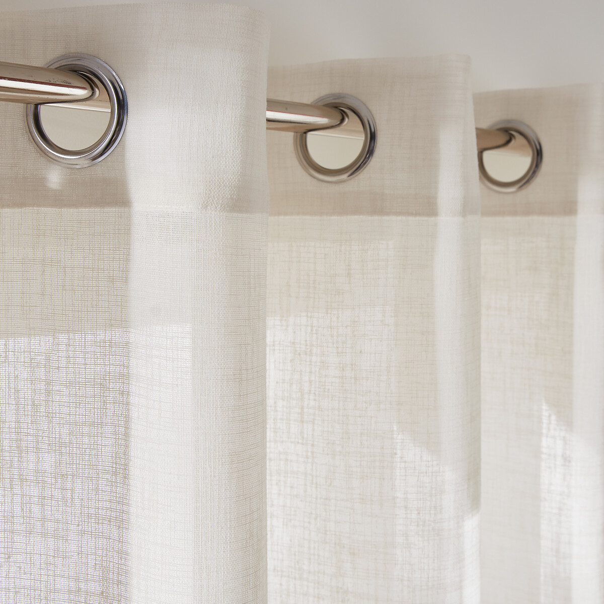 Nyong Wide Width Eyelet Curtain ecru , LA REDOUTE INTERIEURS