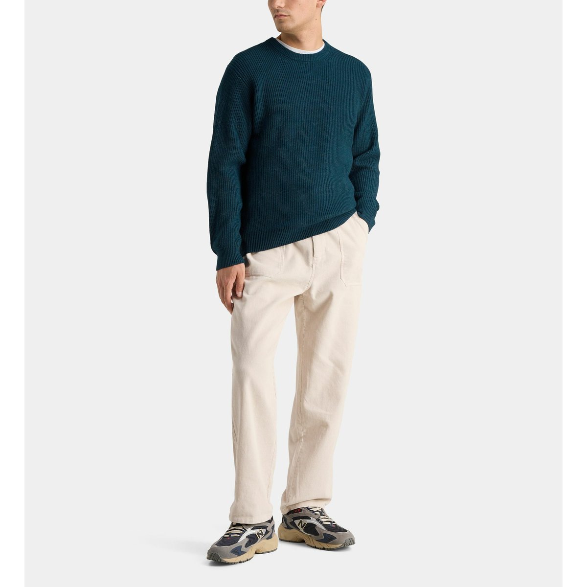 Pull rouline en coton bleu, GALERIES LAFAYETTE