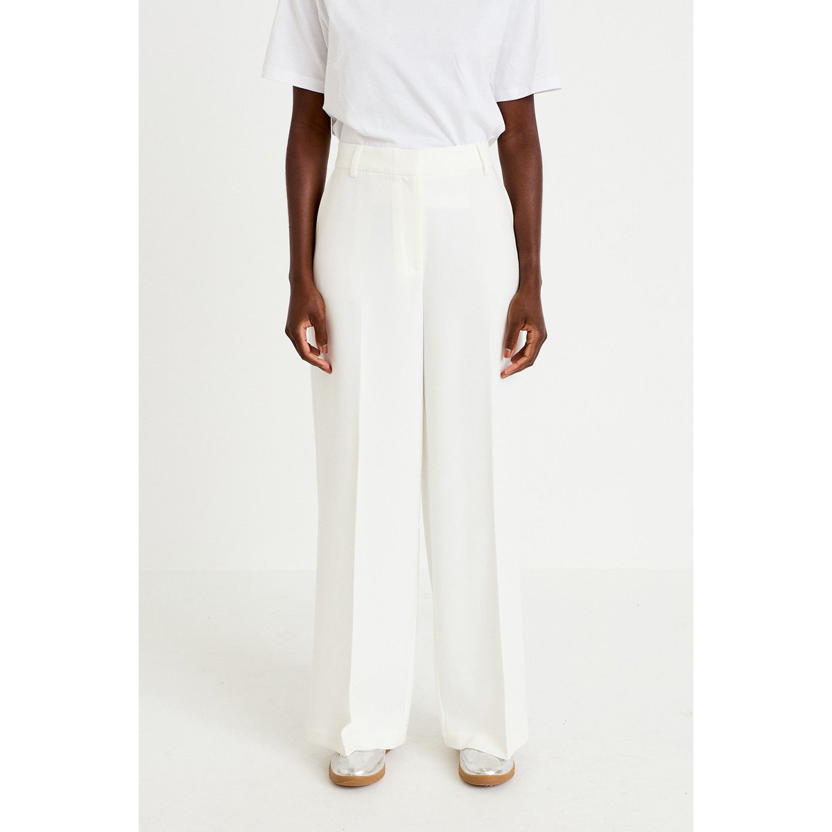 Pantalon bootcut taille standard ecru, CACHE CACHE