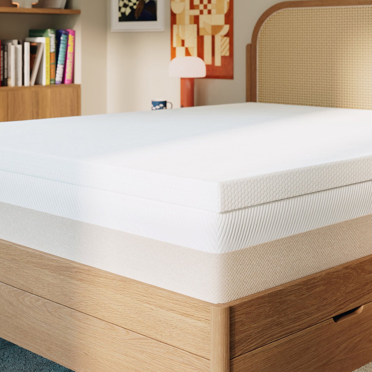 Surmatelas Bambou Souple blanc, SLOME