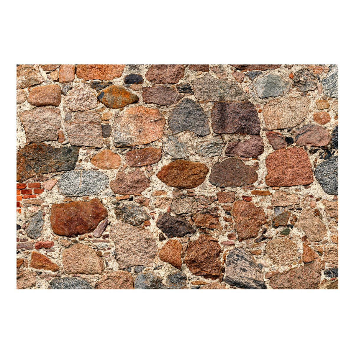 Papier peint intissé panoramique Stony Artistry gris / argent, EDEN