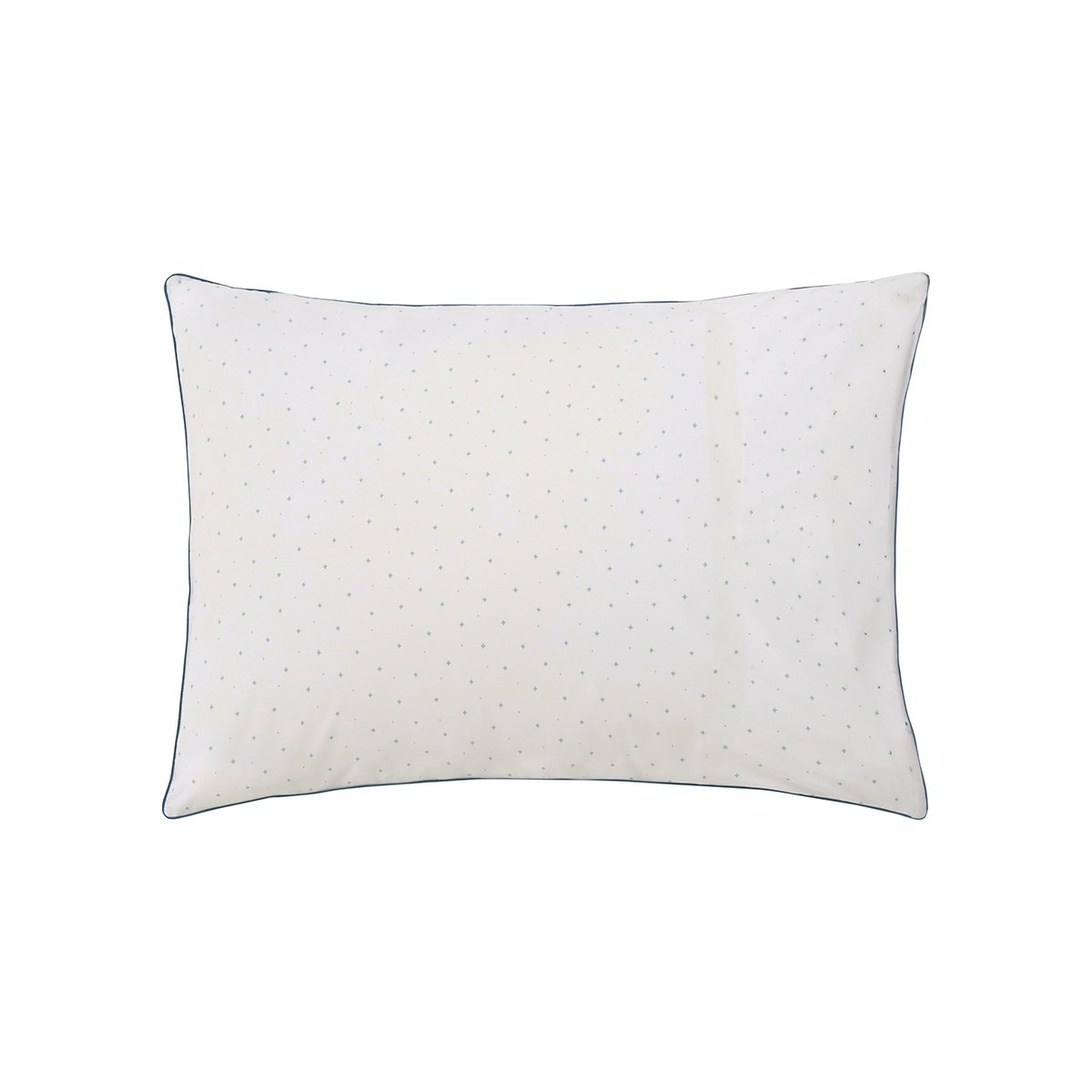 Taie d'oreiller imprimée en percale de coton, IMPÉRIAL bleu, ESSIX