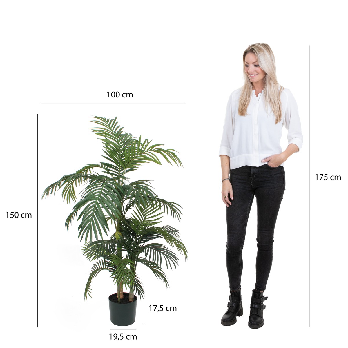 Plante artificielle ARECA PALM vert, MICA DECORATIONS
