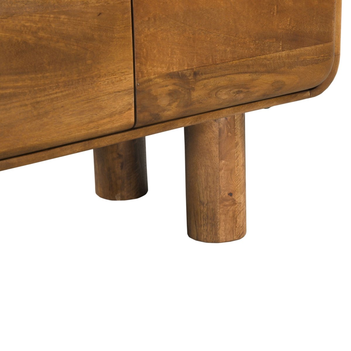 Buffet 4 portes en bois massif L160cm- SIRA bois foncé, DRAWER