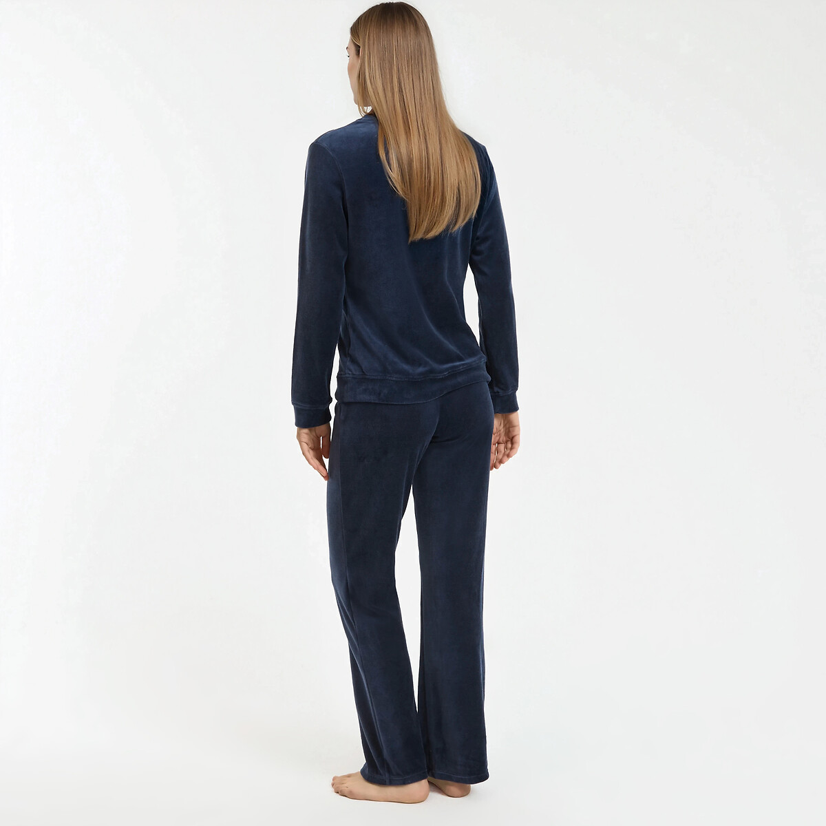 Pijama de terciopelo azul índigo, SO'HOME