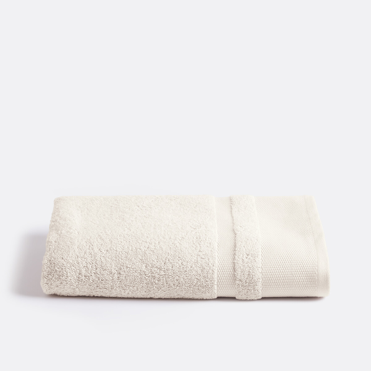 Serviette éponge en coton Égyptien 600g/m2, Kheops blanc cassé, LA REDOUTE INTERIEURS