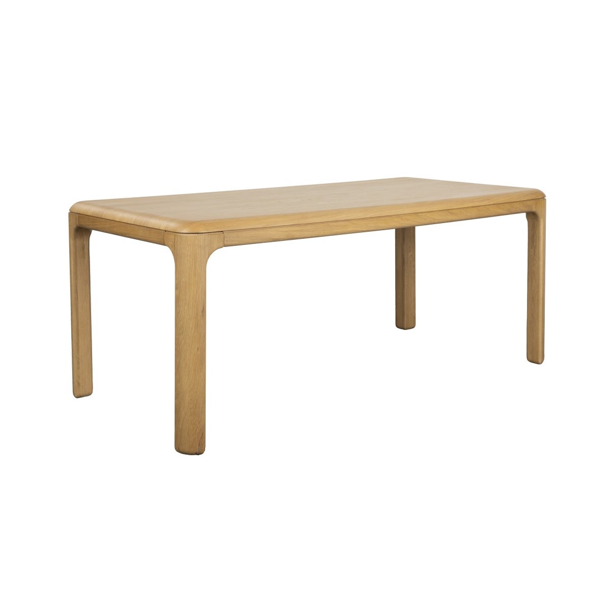 Table à manger carré en bois, L.180 , OEVER beige, ZUIVER