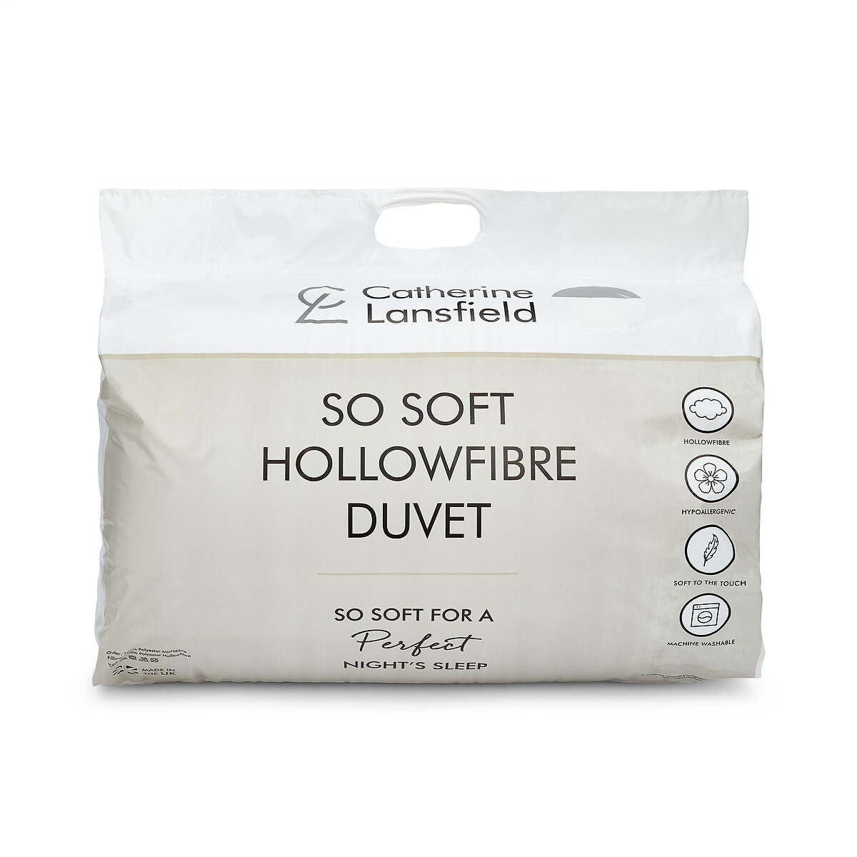 So Soft Hollowfibre Duvet 4.5 Tog multi-coloured, CATHERINE LANSFIELD