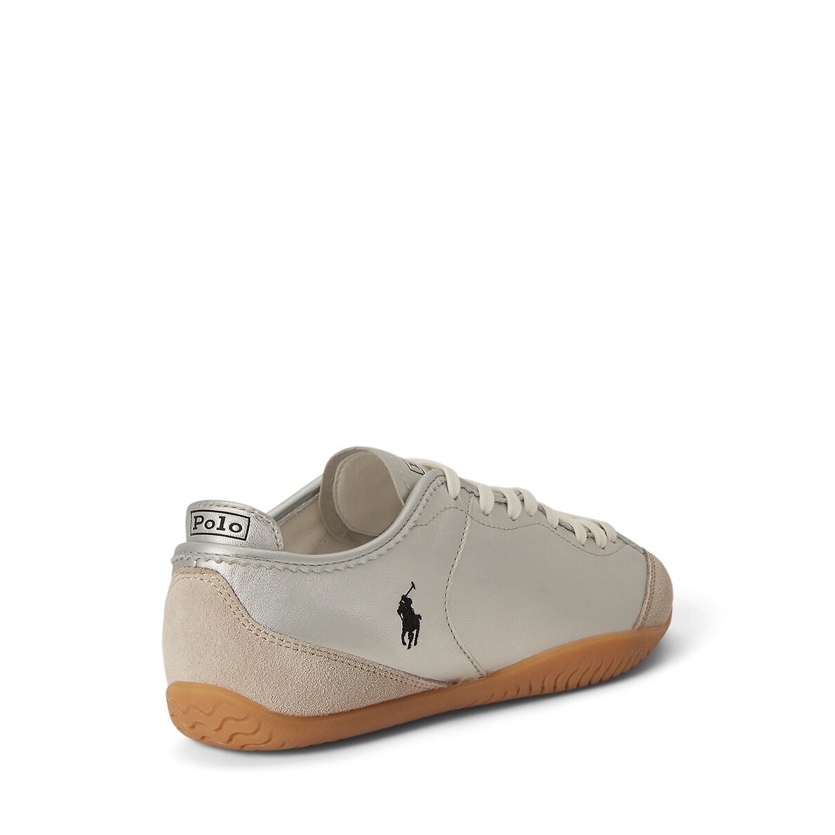 Baskets en cuir LOW PROFILE argent, POLO RALPH LAUREN
