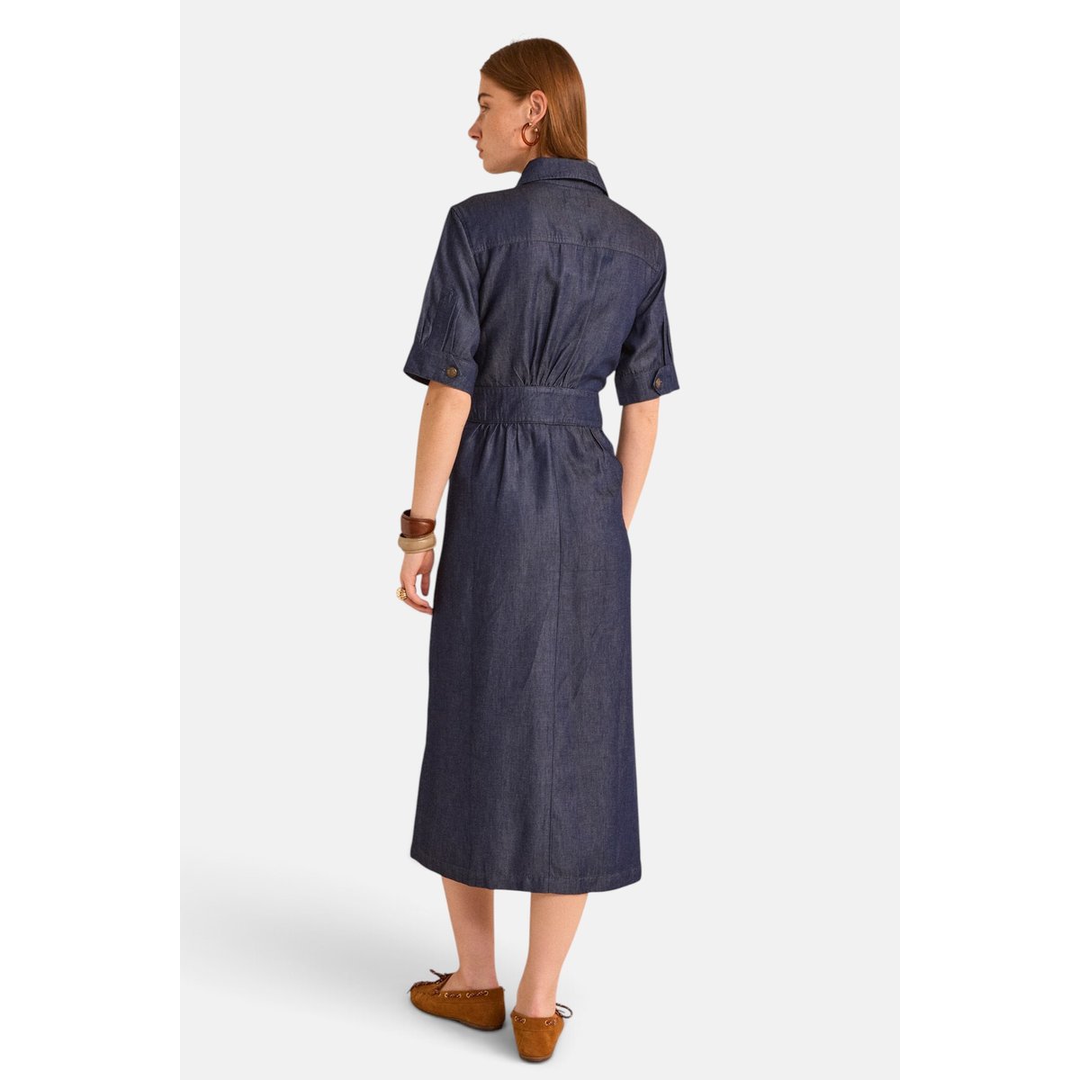 Robe en denim droite PRALINE rinse, Maison 123