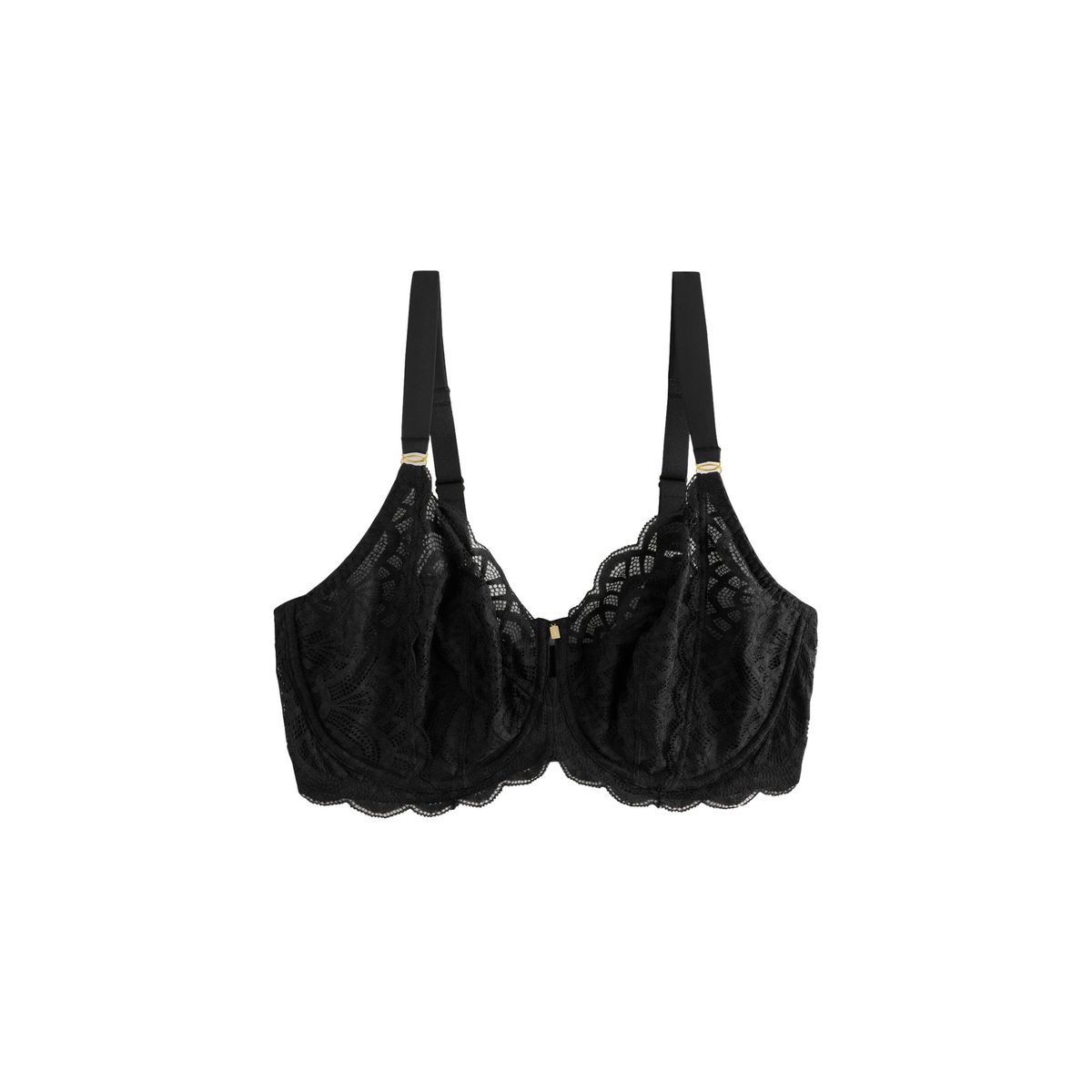Soutien-gorge non rembourré en dentelle f-k noir, NEXT