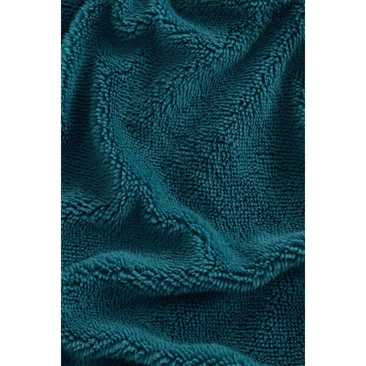 Housse de couette et taie oreiller en polaire bleu sarcelle, NEXT