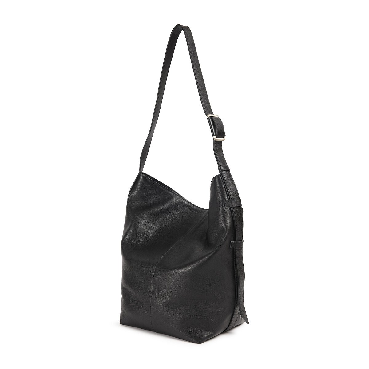 Sac seau en cuir, NOUR noir, NAT & NIN