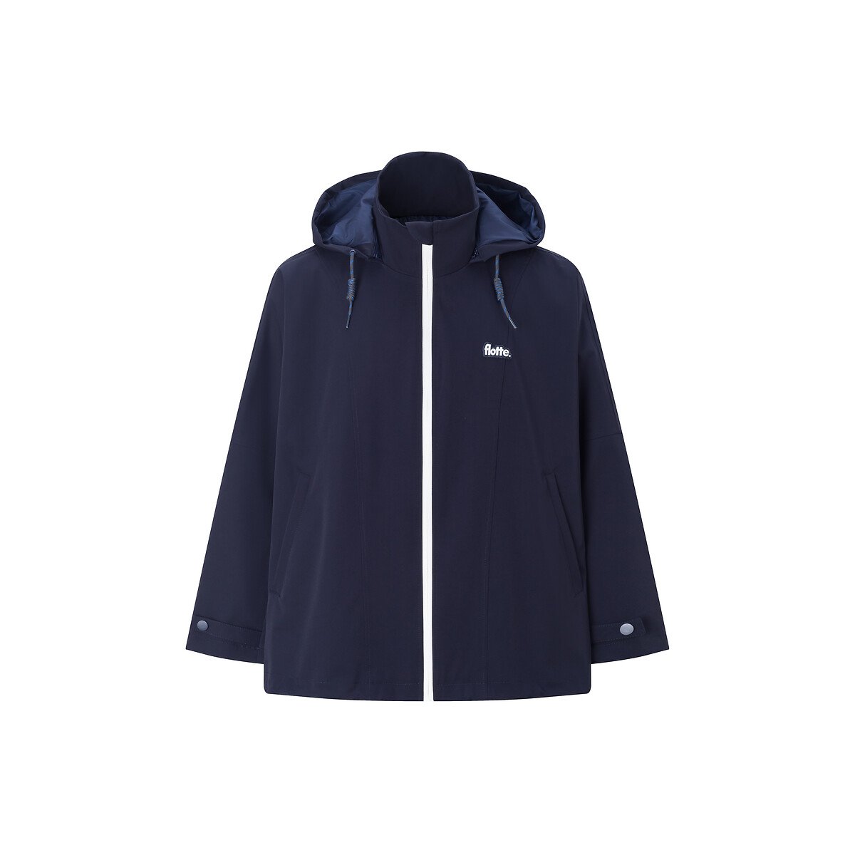 Veste cape courte imperméable oversize, LOURMEL indigo, FLOTTE