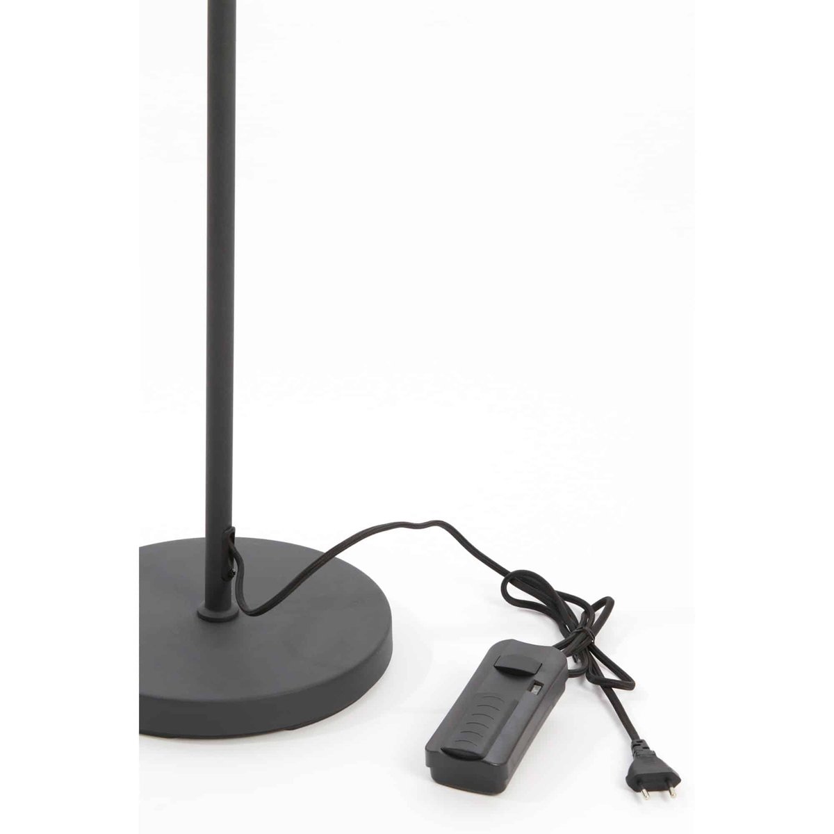 Lampadaire Métal RIJEKA noir mat, LIGHT & LIVING