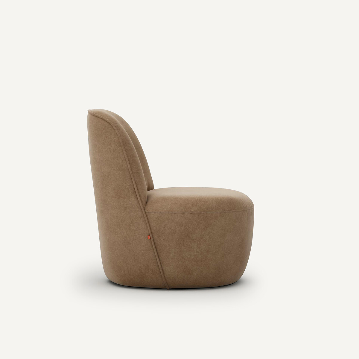 Draaifauteuil in stonewashed fluweel, Rosebury touwkleur, AM.PM X EMMANUEL GALLINA