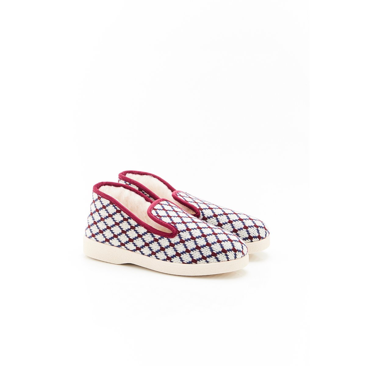 Chaussons Thermolactyl blanc bordeaux, DAMART