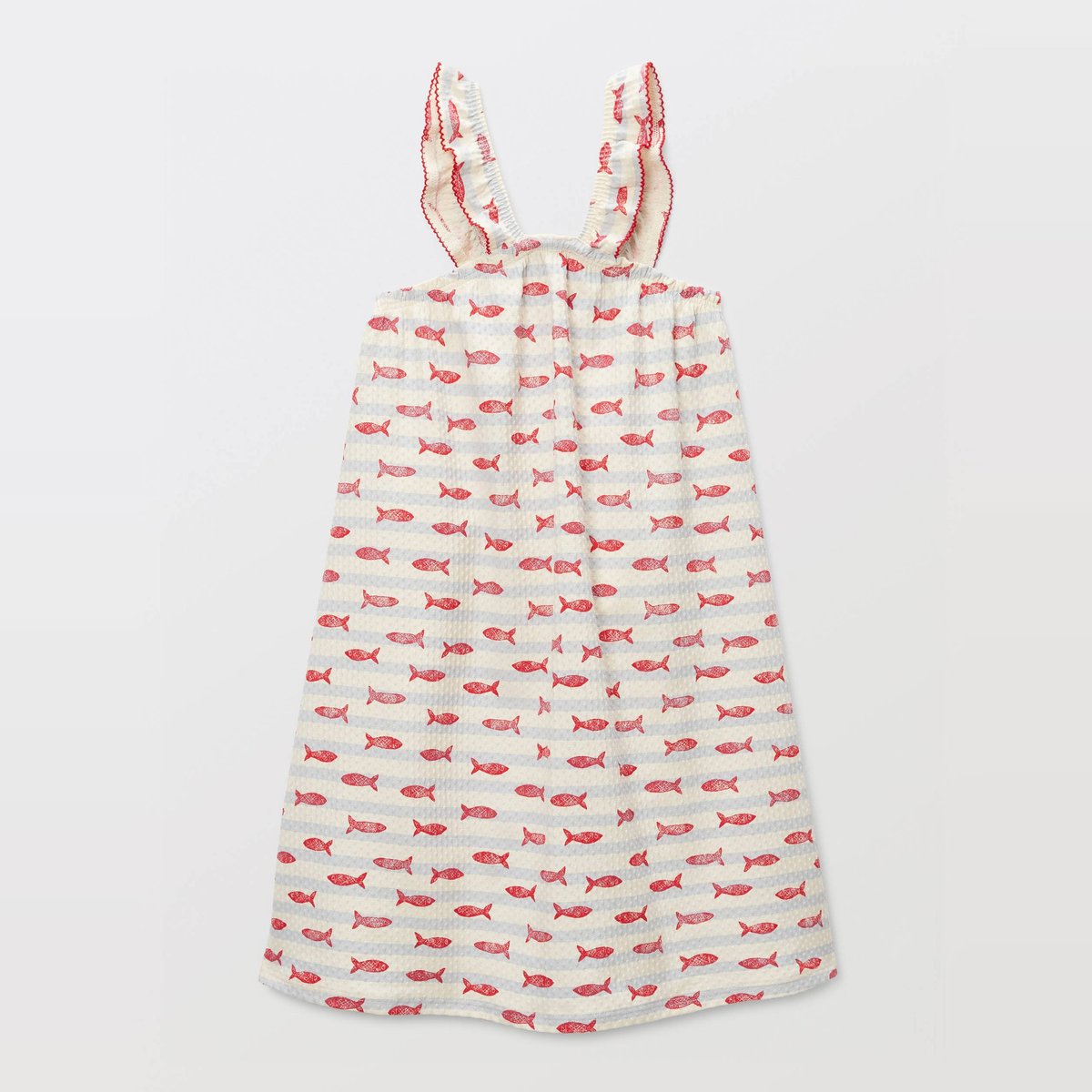 ROBE MC STRIPES celeste, MONOPRIX