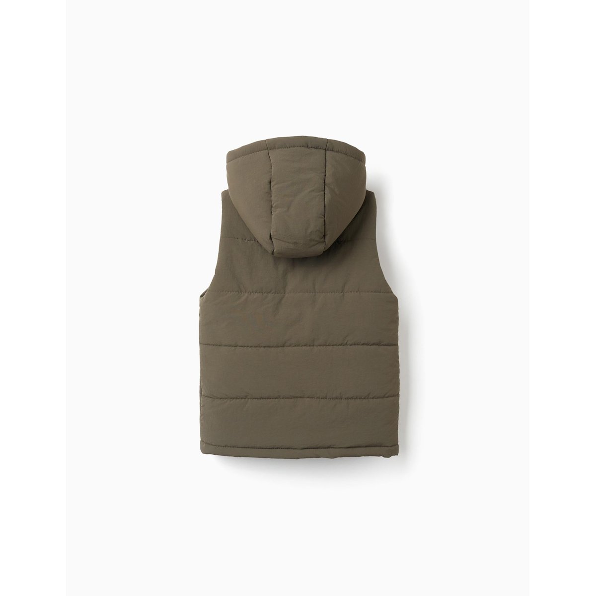 Doudoune sans manches avec capuche et poches vert foncé, ZIPPY