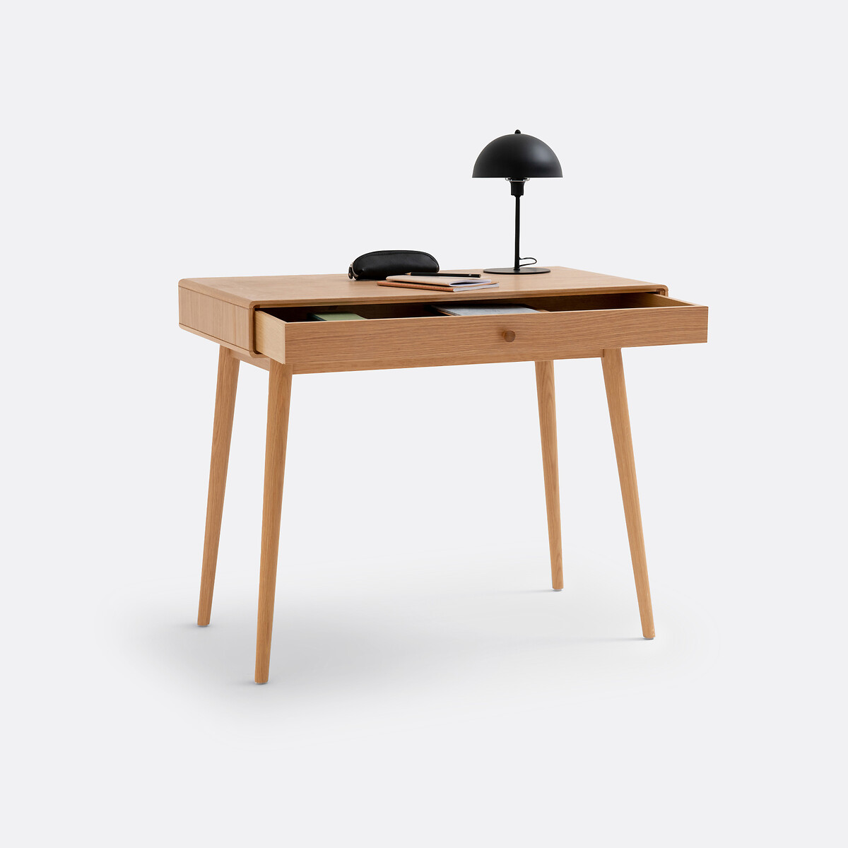 Bureau 1 tiroir, Miji chêne, LA REDOUTE INTERIEURS